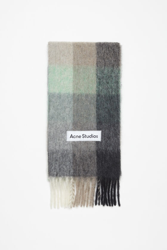 (image for) Lively Mohair checked scarf